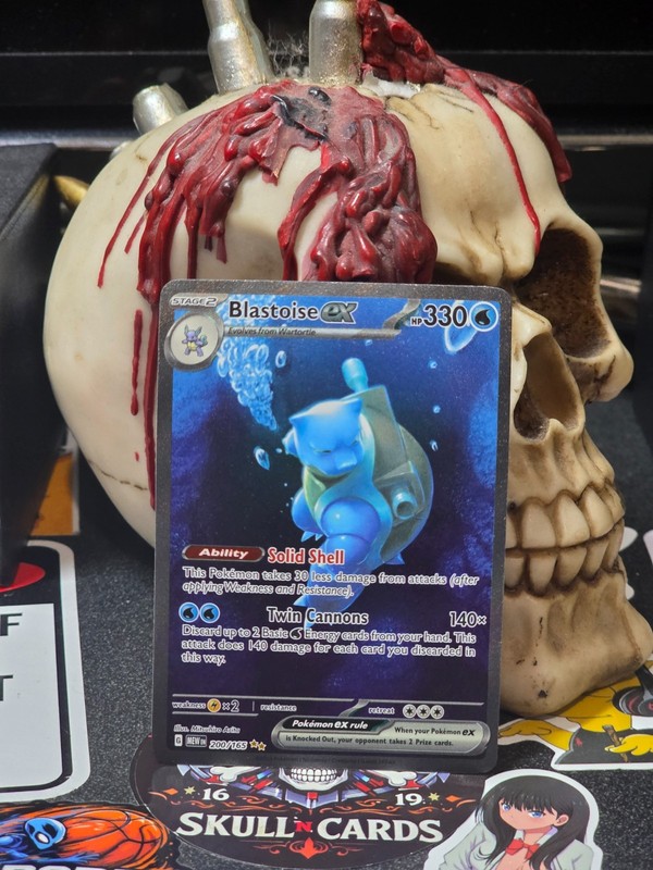 ☠️☠️ Pokemon Blastoise ex 200/165 Sv: Scarlet & Violet 151 Holo