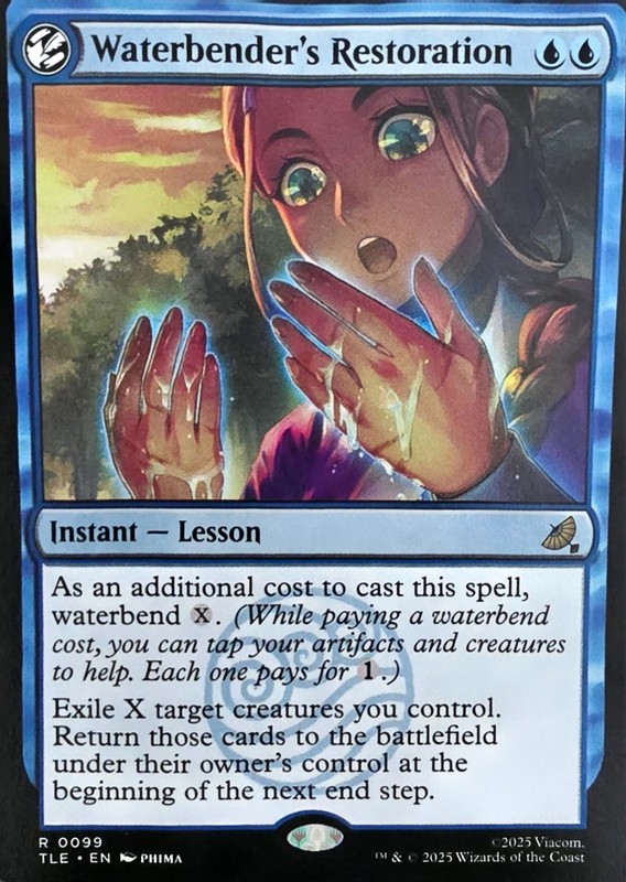 Wizards of the Coast MTG Waterbender’s Restoration TLE 0099 Rare Regular EN 2025