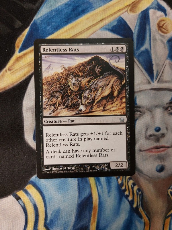 Relentless Rats MTG Fifth Dawn Black Uncommon Creature Slightly Played x1 RR14