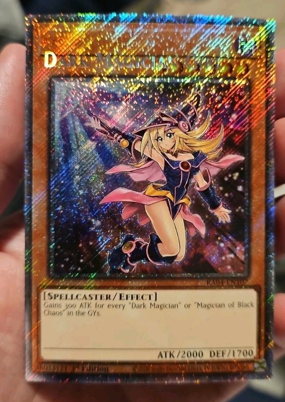 misprint name shift Dark Magician Girl Platinum Secret Rare) RA04-EN107 yugioh