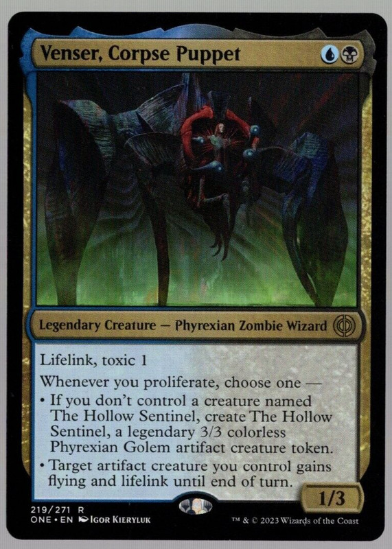 Venser, Corpse Puppet 219/271 Non Foil Rare All Will Be One MTG NM