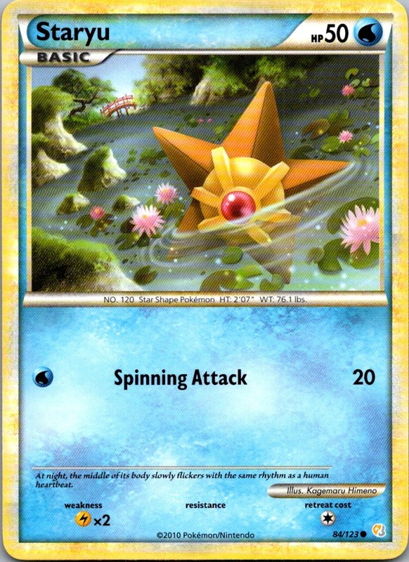 Staryu 84/123 HeartGold SoulSilver Common LP
