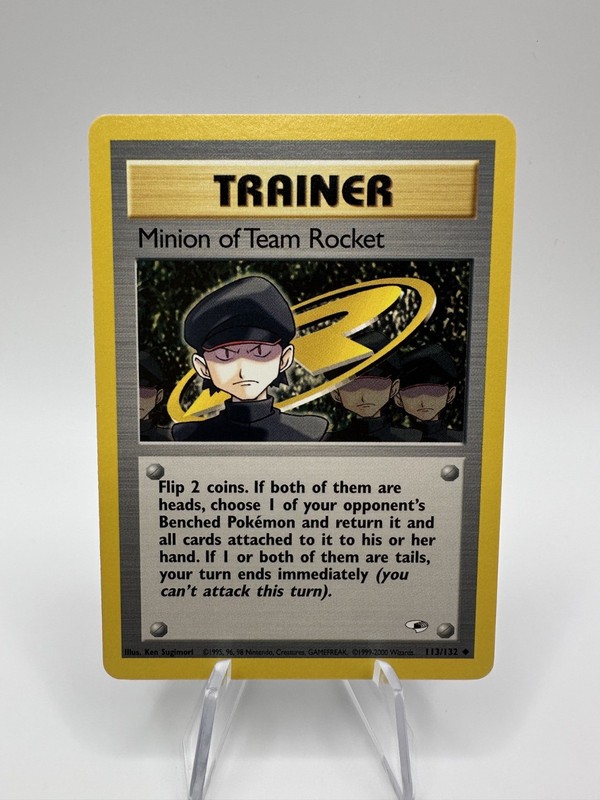 Minion of Team Rocket 113/132 Gym Heroes Unlimited Uncommon Pokémon TCG Sugimori