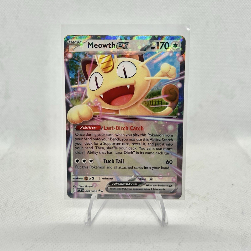 Meowth Ex Double Rare Holo ME: Perfect Order 062/088 – Pokémon TCG EN
