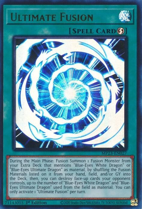 YUGIOH: 1X Ultimate Fusion MP23-EN027 Ultra Rare NM