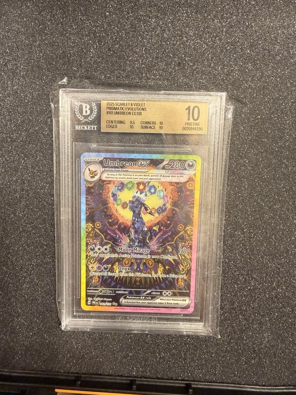 Umbreon EX 161/131 Prismatic Evolutions SIR BGS 10 Pristine.