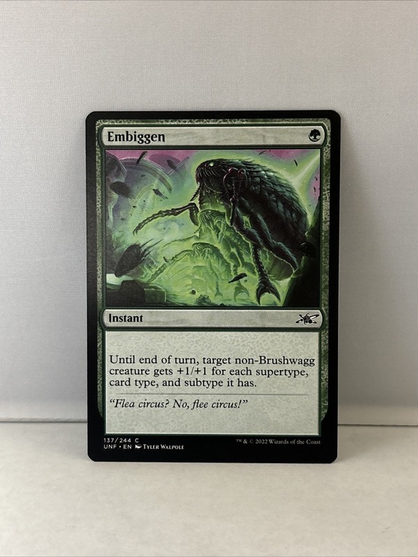 Embiggen (137) Unfinity UNF MTG Magic The Gathering