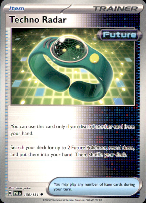 Techno Radar Uncommon SV: Prismatic Evolutions 130/131 NM inose yukie 2025