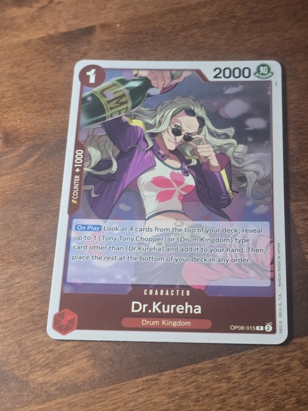 One Piece CCG Two Legends Dr.Kureha Foil OP08-015 NM Rare