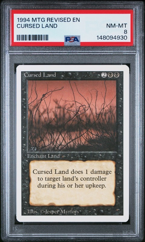 Magic: The Gathering Enchantment Cursed Land Uncommon Regular