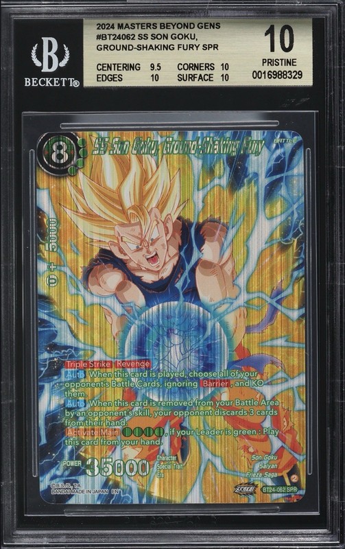 SS Son Goku, Ground-Shaking Fury BT24-062 SPR | Dragon Ball Super | BGS 10 🔥🔥