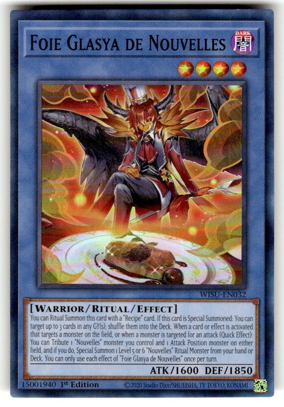 Foie Glasya de Nouvelles WISU-EN032 Wild Survivors 1st Edition Super Rare NM