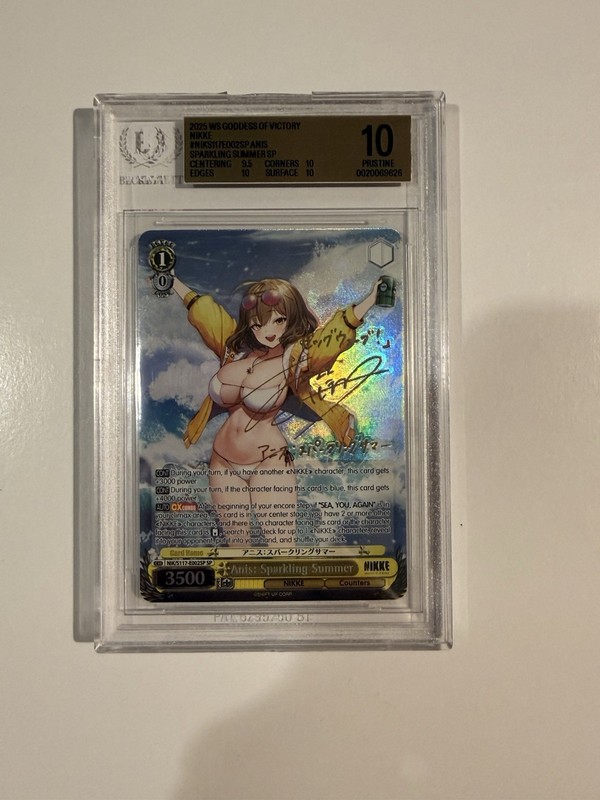 Weiss Schwarz 2025 Nikke Goddess Of Victory Anis Sparkling Summer SP BGS 10