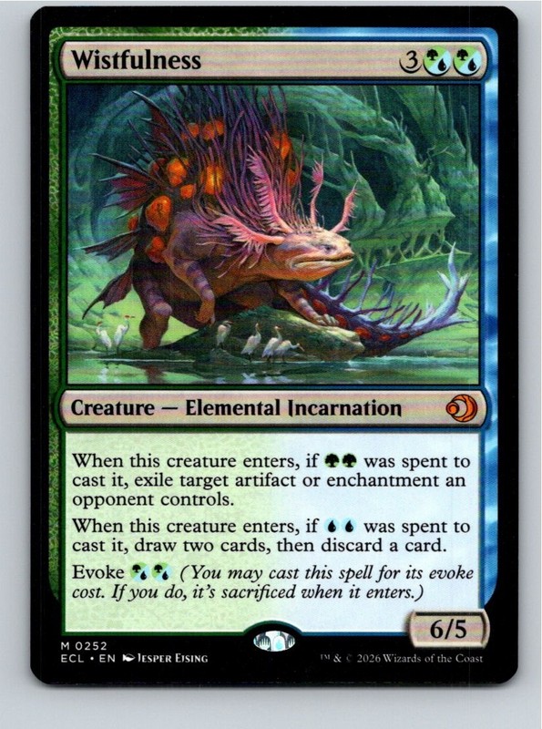Magic the Gathering Wistfulness Lorwyn Eclipsed MTG Free Shipping!