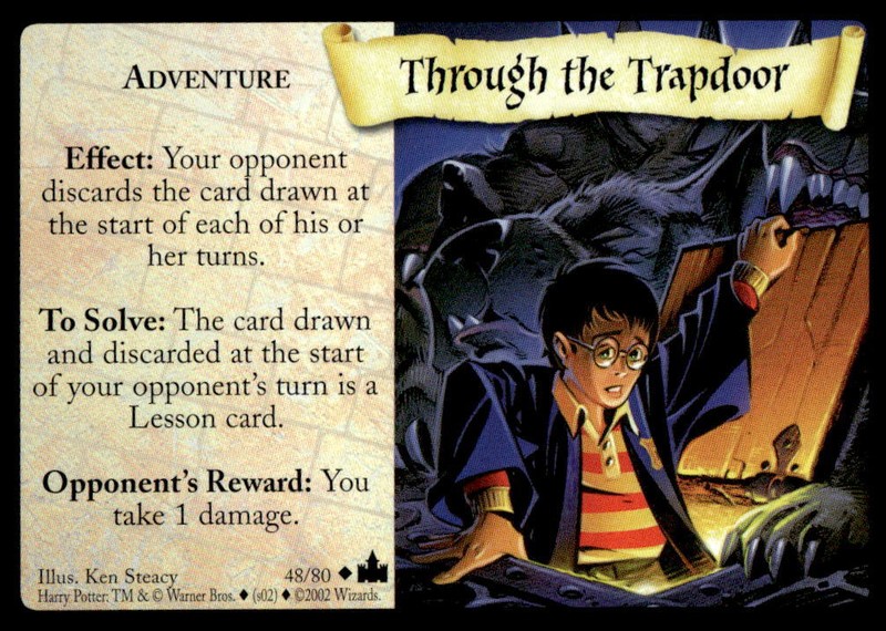 Harry Potter TCG Adventures at Hogwarts #48 Through the Trapdoor