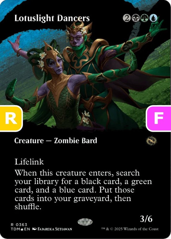 MTG Lotuslight Dancers Tarkir Dragonstorm Rare Creature Zombie Bard *Foil* NM