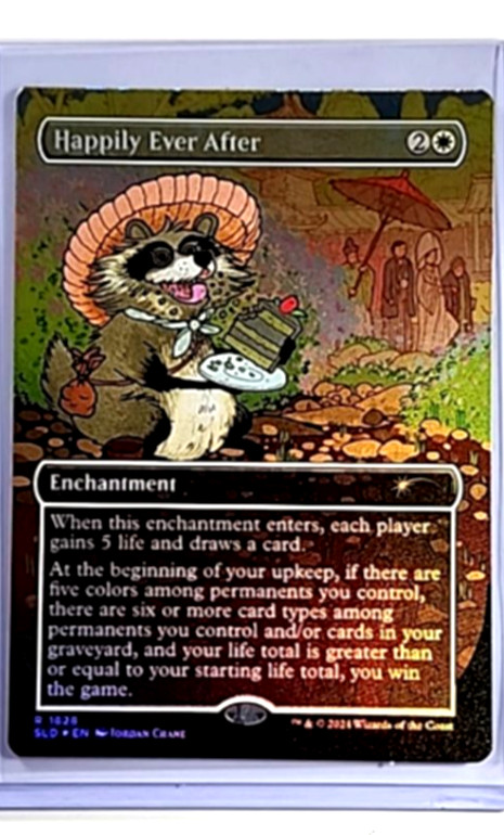 MTG Magic The Gathering SLD Secret Lair Borderless Foil #1828 Happily Ever After