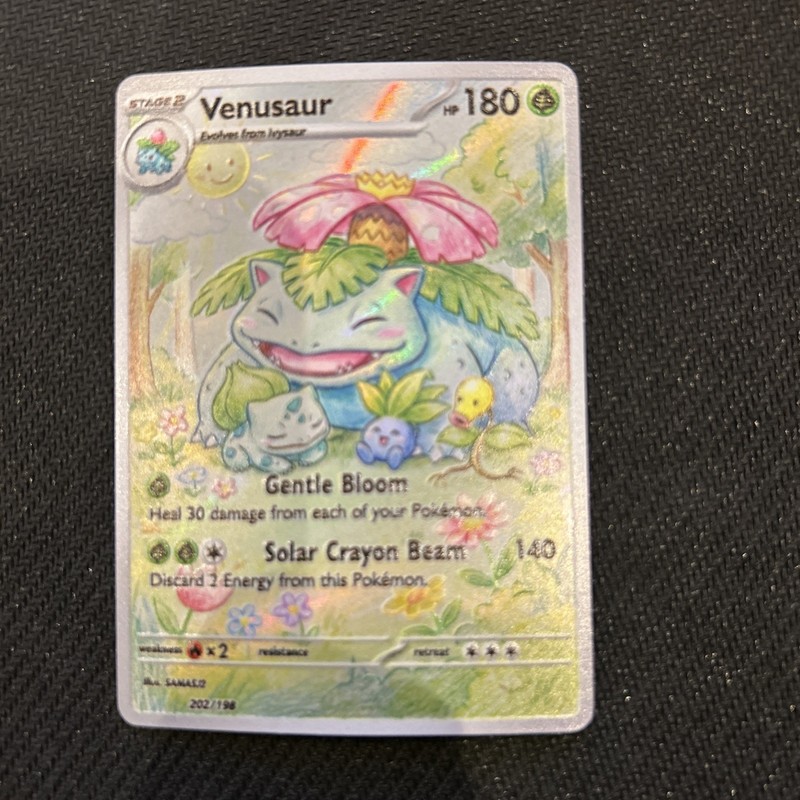 ✨Pokemon Venusaur Textured Doujin Art Card