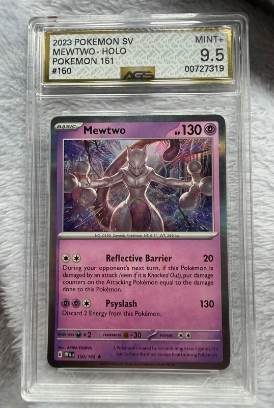 🔥 Mewtwo 151 Holo Pokémon TCG 150/165 Scarlet & Violet Rare 🔥