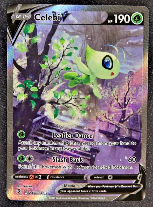 Celebi V (Alternate Full Art) Fusion Strike Ultra Rare 245/264