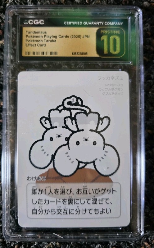 Pokémon Tandemaus Regular Pokémon Taruka Japanese 2025 CGC Pristine 10 Graded