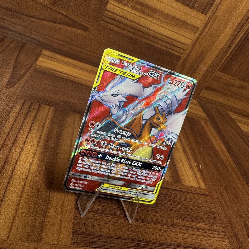 Reshiram & Charizard GX (Full Art) 194/214 Ultra Rare SM - Unbroken Bonds Nm gallery
