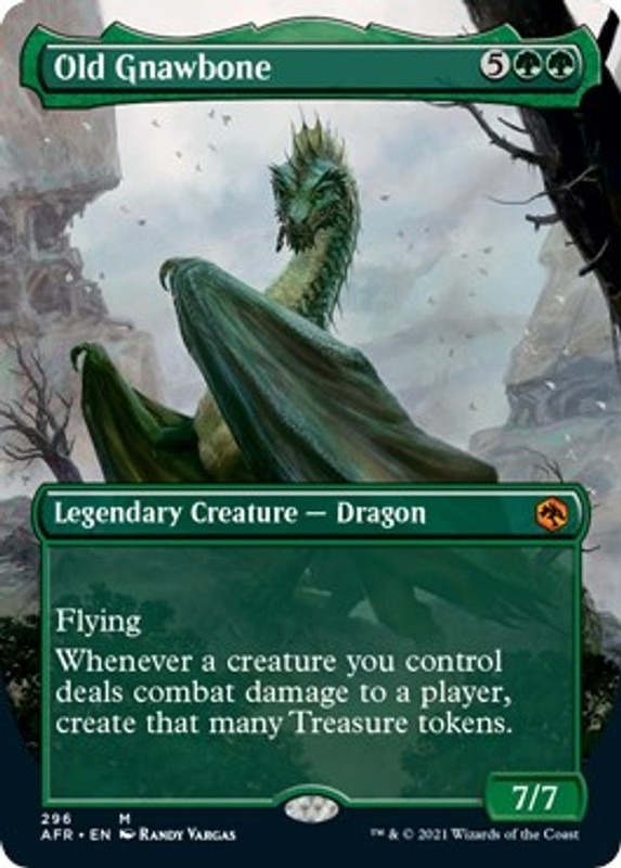 Old Gnawbone (Borderless) #296 (LP) Adventures in the Forgotten Realms MTG