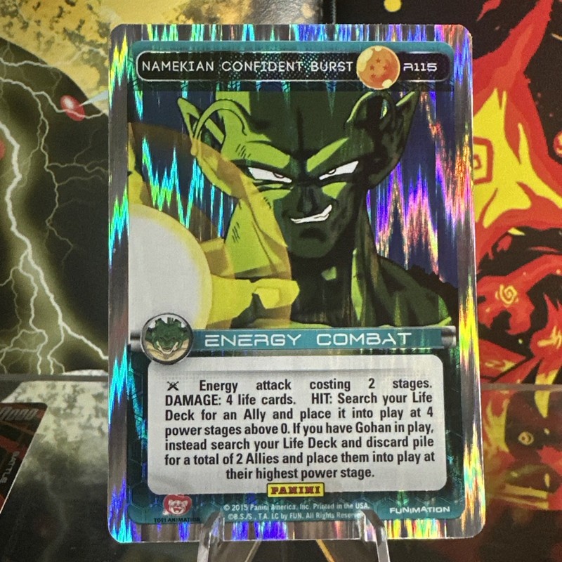 Dragon Ball Z Namekian Confident Burst #R115 Holo