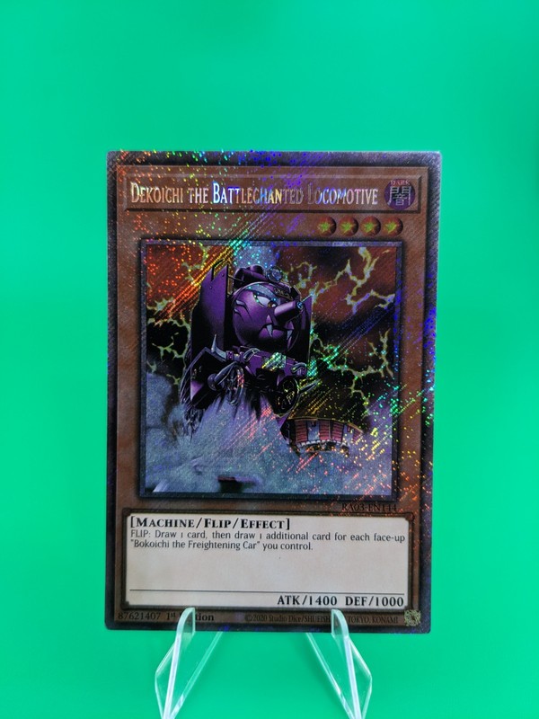 Yu-Gi-Oh! Dekoichi the Battlechanted Locomotive RA03-EN144 Platinum Secret Rare