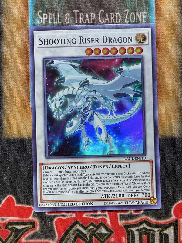 Yugioh Shooting Riser Dragon DANE-ENSE3 Super Rare Limited Edition NM