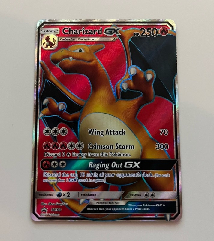 Pokemon TCG Charizard GX SM60 SM Black Star Promos Promo Holo ENG HP 250