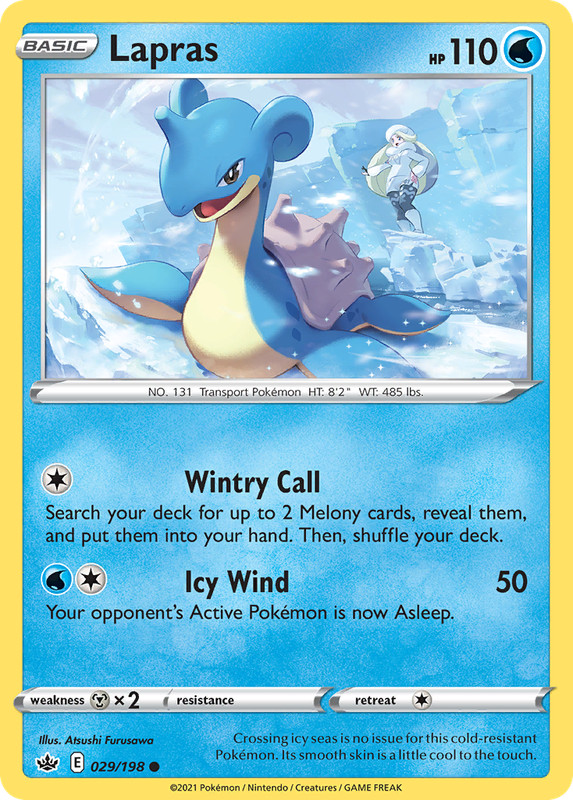 Lapras 029/198 Chilling Reign Common Pokemon NM/M