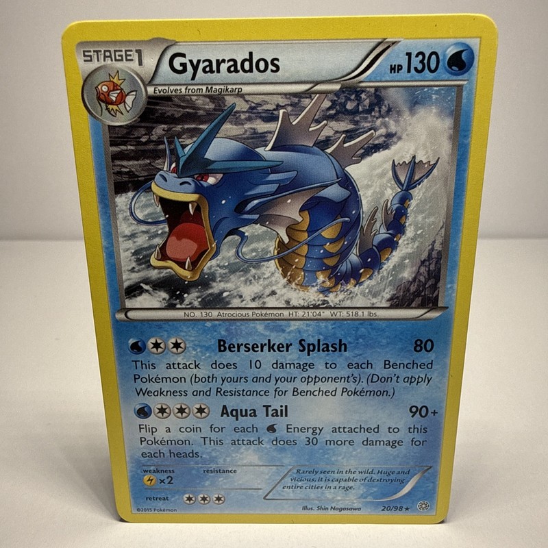 The Pokémon Company Pokémon Gyarados XY Ancient Origins 20/98 Rare 130 HP