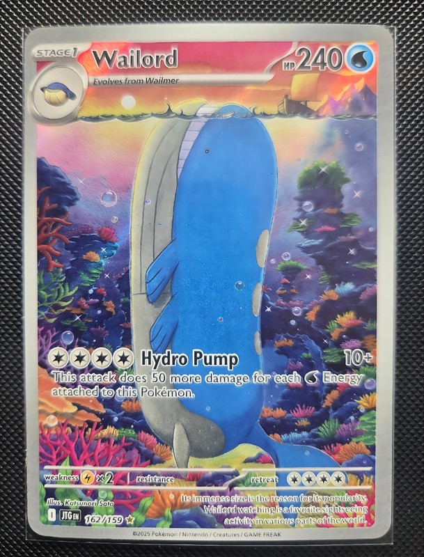 Wailord 162/159 Sv09: Journey Together Holo Pokemon English NM