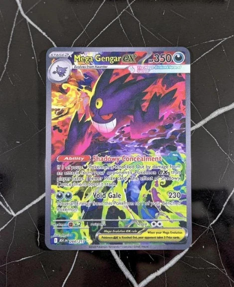 Mega Gengar ex Gold Metal Card – Collectible Gift/Display Stainless Steel
