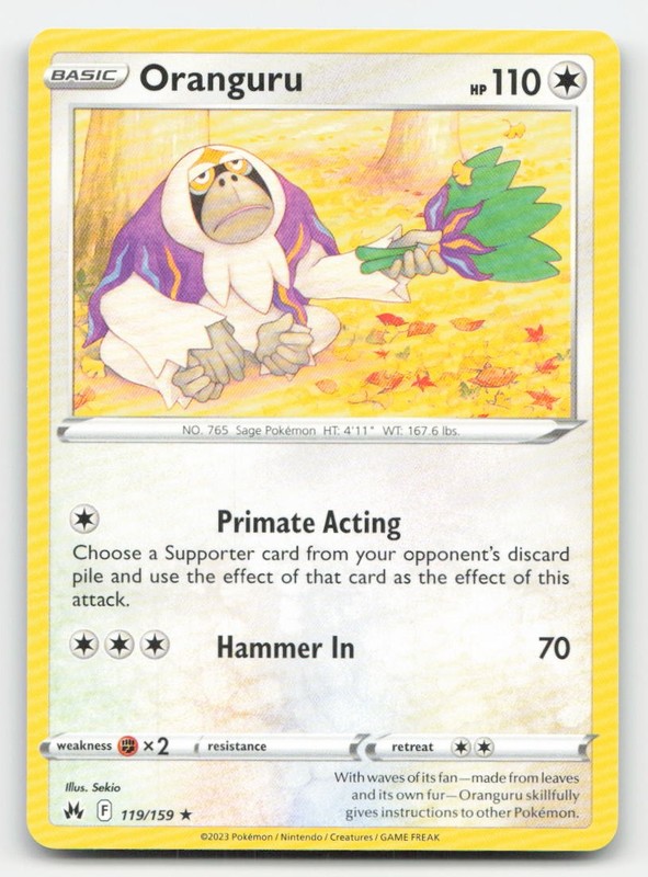 Pokémon – Oranguru – SWSH: Crown Zenith 119/159
