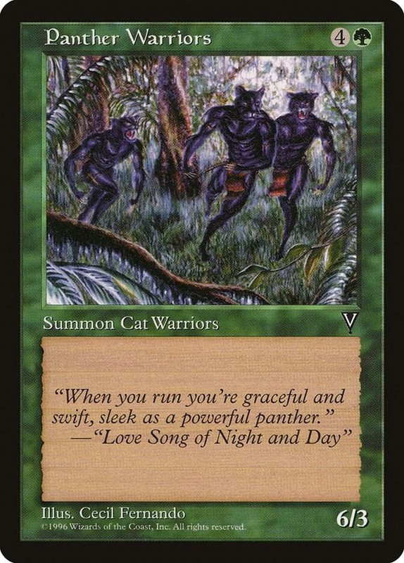 Magic the Gathering Visions Panther Warriors NM VIS
