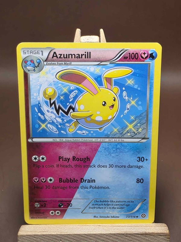 HP Azumarill – 77/114 – Uncommon – Heavily Played – Steam Siege