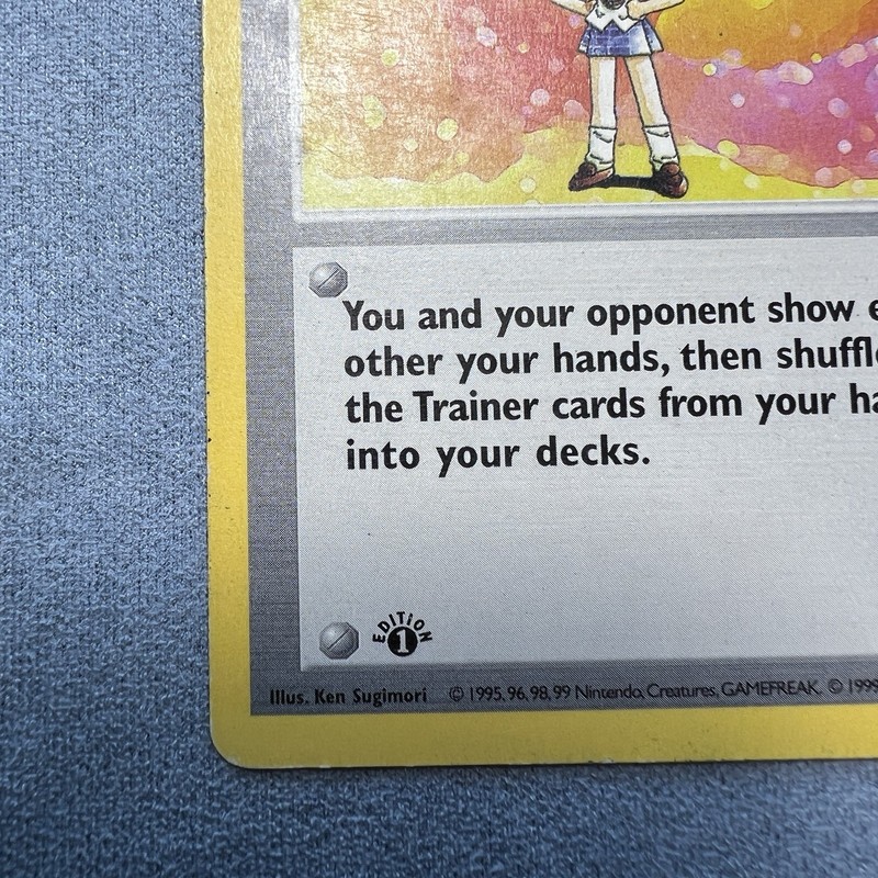 Pokémon Base Set Shadowless 1st Edition Lass Trainer 75/102 English gallery
