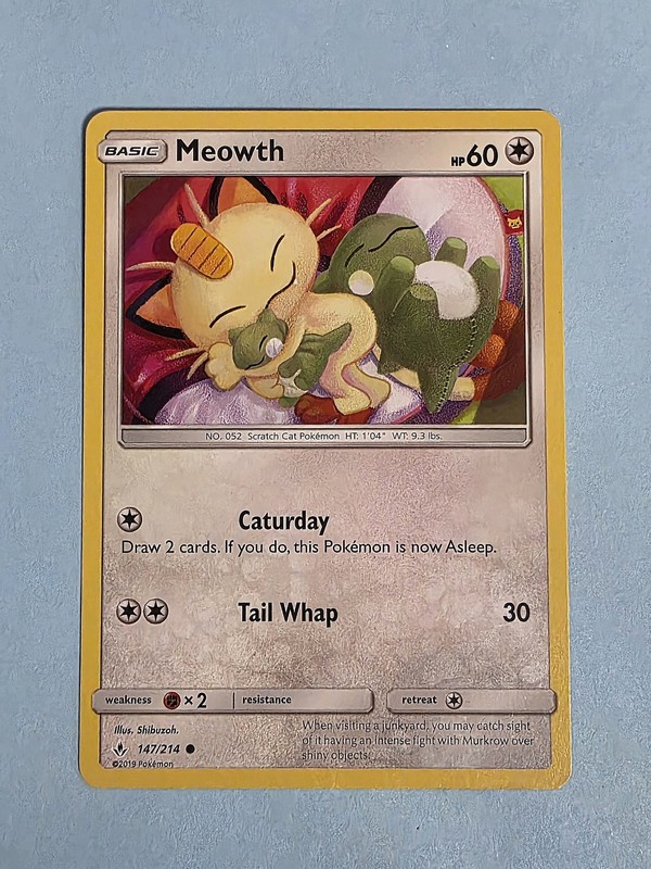2019 Meowth 147/214 – Unbroken Bonds – NM Pokémon TCG