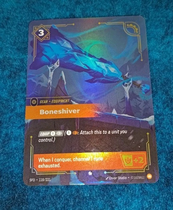 Riftbound Spiritforged Boneshiver 118/221 Epic Rare Near Mint English
