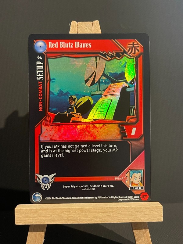 Dragon Ball GT TCG Red Blutz Waves 64 Shadow Dragons Saga Limited Foil!