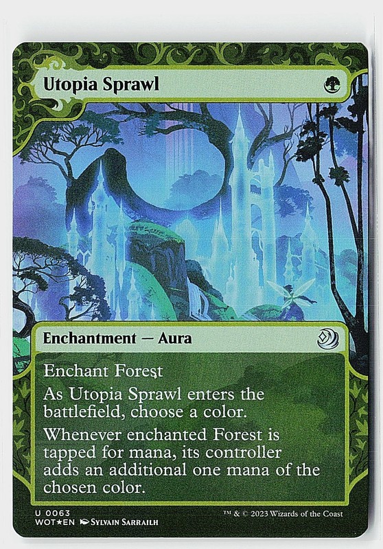 Utopia Sprawl Foil U Wilds of Eldraine: Enchanting Tales 63 NM