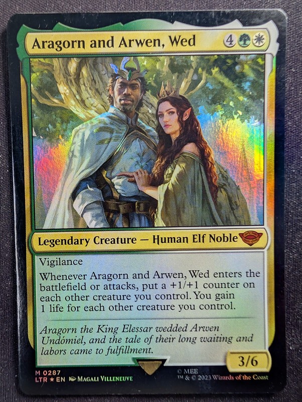 Aragorn and Arwen, Wed – Foil – LOTR Tales of Middle Earth (MTG)