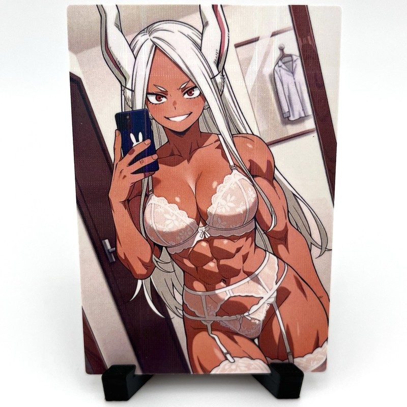 My Hero Academia Mirko Sexy Anime Waifu Girl Doujin Lewd Goddess Story Art Card