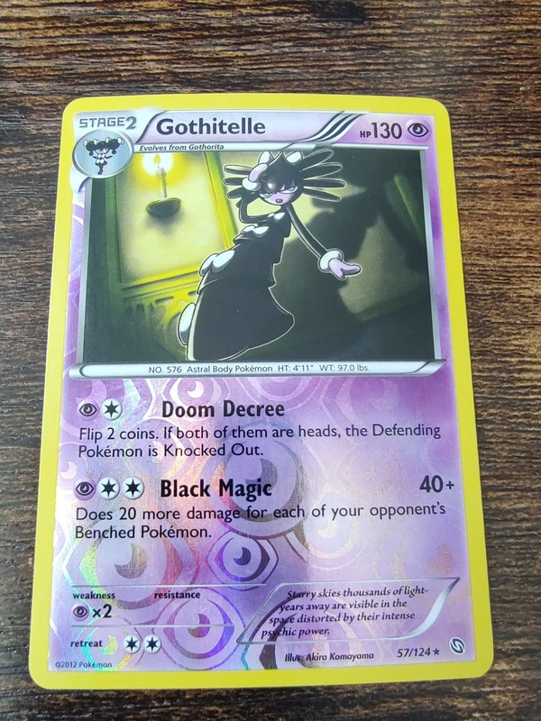 Pokemon Dragons Exalted Gothitelle 57/124 Reverse Holo Card