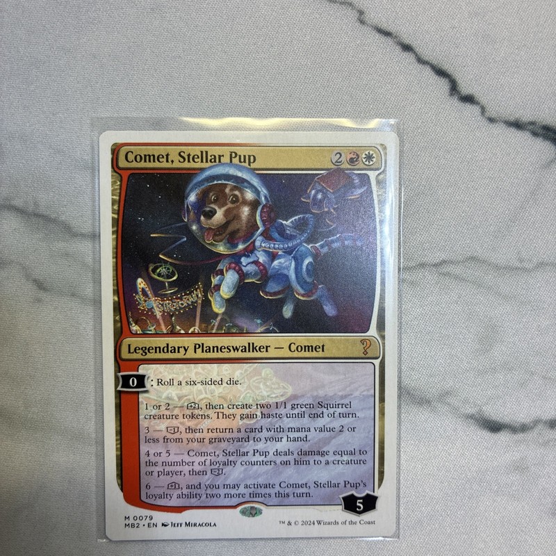 Comet, Stellar Pup (White Border) – Mystery Booster 2 (MB2)