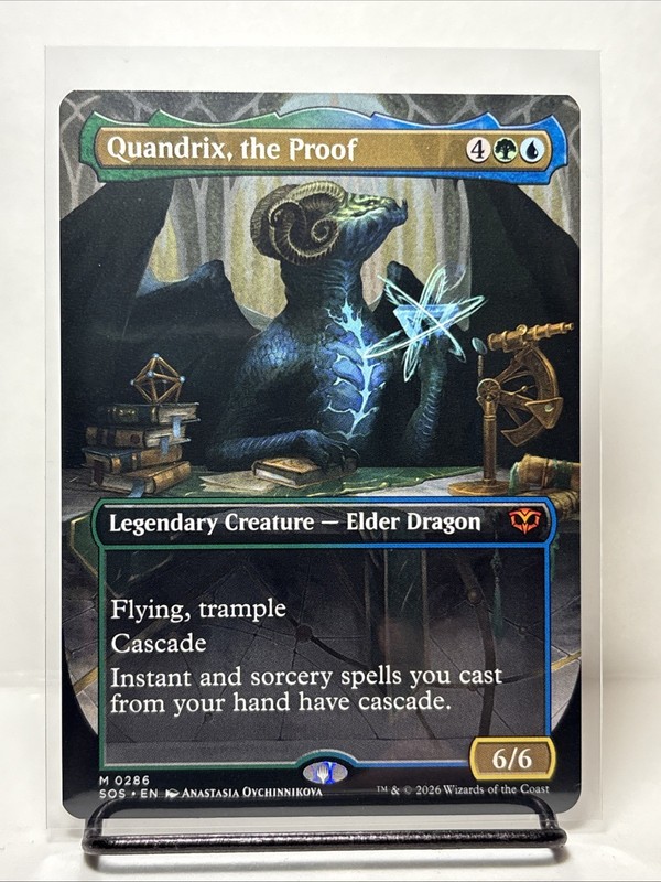 Quandrix, the Proof (Non-foil)[Borderless] Secrets of Strixhaven 0286 Mythic MTG