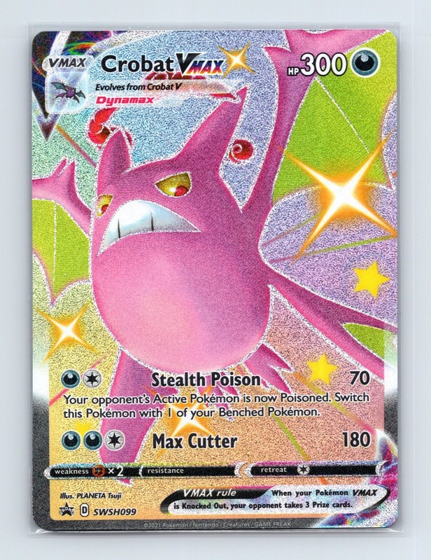Crobat VMAX Promo SWSH: Sword & Shield Promo Cards SWSH099 NM