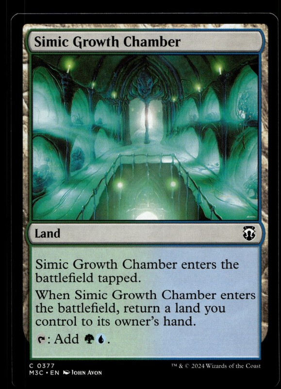 Simic Growth Chamber #377 MTG Modern Horizons 3 NM X1